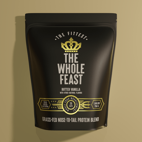 whole feast vanilla bag in front of a light gold background