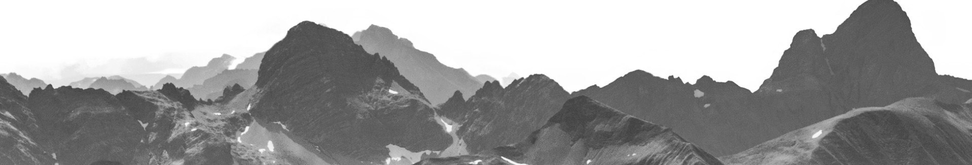 Cutout of mountains